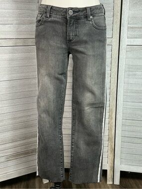 Dear John Jeans Women’s 26 Charcoal Black Straight Leg Raw Hem